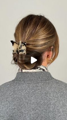 French Hair Pin Short Hair, Quick Updos For Short Hair, Clip Hairstyles Short Hair, Short Hair Updo Tutorial, Hair Today Gone Tomorrow, Bob Hair Color, Beautiful Braided Hair, Hair Bun Tutorial, Hair Upstyles