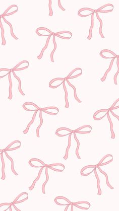 pink ribbon bows on white background for wallpaper or fabric design, seamless pattern