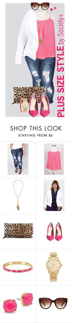 "Plus Size Flowy Top - Society+" by iamsocietyplus on Polyvore featuring Forever 21, Clare V., Sam Edelman, Kate Spade, Michael Kors, Trina Turk, plussize, plussizefashion, societyplus and iamsocietyplus Short Puffer Vest, Best Plus Size Jeans, Vest Plus Size, Plus Zise, Jeans Outfit Summer, Curvy Style, Full Figure Fashion, Summer Plus Size