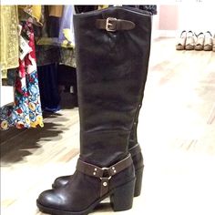 Why Buy Used When U Can Have New For The Same Price? So Comfortable And Cute! You Can Wear Them All Day. Get Them Now At This Super Low Price. Cute Brown Boots, 2000’s Outfits, Story Clothes, Funky Fits, Twd Oc, Horror Protagonist, Open Toe Boots, Jordan Shoes Girls, Slouchy Boots