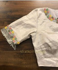 #blouse design   #BLOUSE #DESIGN Stripes Blouse Designs, Work For Blouse, Aplic Work, Blouse Hangings, Stripes Blouse, Silk Saree Blouse Designs Patterns, Blouses Designs