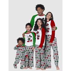 Smile and say cheese! Fun Minnie Mouse Pajamas for the kiddos get them photo ready in an instant. Cute and comfortable, these PJs are perfect for hitting the hay or lounging the day away. The best part? Everyone in the family can grab a set for that perfect Christmas portrait. Size: 6.  Color: Red.  Gender: unisex.  Age Group: kids. Disney Family Christmas Pajamas, Disney Holiday Pajamas, Cute Mickey Mouse Sleepwear For Loungewear, Mickey Mouse Pajamas, Cotton Mickey Mouse Sleepwear For Loungewear, Christmas Portrait, Matching Family Christmas Pajamas, Disney Pajamas, Quiet Morning