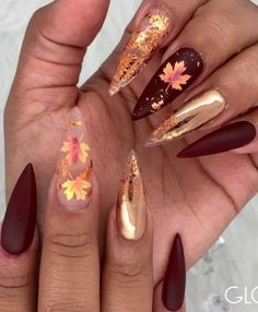 November Nail Designs, Thanksgiving Nail, November Nails, Fall Gel Nails, Fall Nail Art Designs, Nice Nails, Villa Park, Her Nails