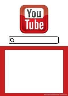 the youtube logo is displayed on top of a red and white box with an arrow