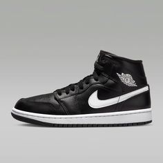 Air Jordan 1 Mid Womens - Black/White-Black. Dv0991 001 Modern Black Nike Air Force 1 For Sports, Black Modern Nike Air Force 1 For Sports, Classic Black Jordan Shoes For Streetwear, Modern Black Mid-top Basketball Shoes, Classic Black Jordan Sports Shoes, Classic Black Jordan Shoes For Sports, Modern Black Nike Air Force 1 For Streetwear, Classic Black Low-top Jordan Shoes, Classic Black Basketball Shoes With Boost Midsole