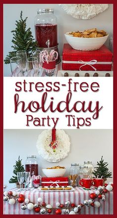 Christmas Party Ideas - Tips for low-stress holiday entertaining! Christmas Party Ideas, Holiday Tips, Christmas Cocktail, Christmas Entertaining, Party Tips, Christmas Sweater Party, Christmas Tablescape, Ugly Christmas Sweater Party, 12 December