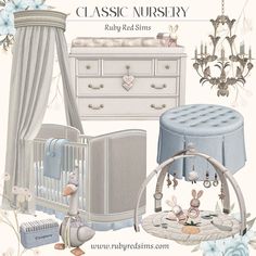 an image of a baby nursery room set