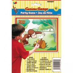 One pack of twelve self stick sticker (12) and one game sheet (1) Curious George Party Game SHIPPING INFORMATION:We stock all the items we offer allowing us to ship quickly. We will process and ship your order as quickly as possible (typically 1-3 business days). We ship out of Alabama and most orders will arrive to their US destination in 3-5 business days AFTER they ship; however, shipments can take longer. This is an estimate not a guarantee of time frame. Please note that we are NOT responsi Curious George Games, Curious George Birthday Party, Curious George Party, Kids Party Planner, America Party, Curious George Birthday, Kids Birthday Party Decoration, Kids Party Supplies, Curious George