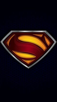 the superman logo on a dark background