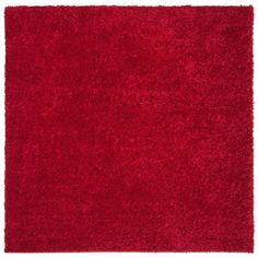 a red rug on a white background