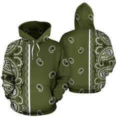 Green Bandana, Bandana Blanket, Army Shirt, No Apologies, Cars Luxury, How To Apologize, Youth Hoodies, Bandana Print, Zip Up Hoodies