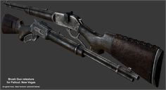 Brush Gun retexture at Fallout New Vegas - mods and community Spiderman Crossover, Fallout Lore, Fallout Series, Military Decor, Apocalypse Survival, Survival Games, Cool Gadgets To Buy