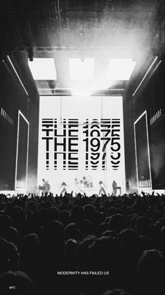 an image of a concert stage with the words the 1970's on it