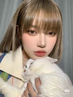 Ulzzang Girl Selca, Dewy Makeup Look, Medium Long Haircuts, Hair Color Underneath, Hairstyle Names, Beautiful Braids, Hair St, Hair Haircut, The Hague