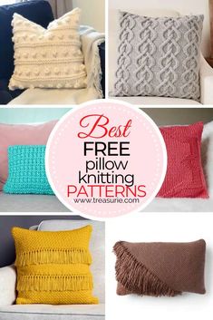 the best free pillow knitting patterns