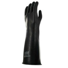 Ansell Marigold Emperor Black Gloves are ideal for using in a wide range of environments where heavy-duty protection is a necessity. These unlined gloves feature a heavy-duty 59 mil thick natural rubber latex construction, which has been chlorinated to harden and cleanse the surface. Black Gloves, Natural Rubber, Submarine, Heavy Duty, Gloves, Range, Black