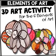 an art activity for the 6 elements of art