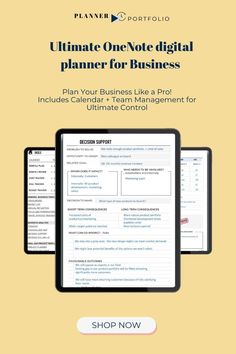 the ultimate one - page digital planner for business is now available on your iphone or ipad