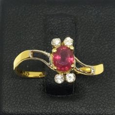 Natural red ruby 9K gold ring Ruby Oval Shaped Ring | Etsy Oval Ruby Rings In Yellow Gold, Handmade Oval Ruby Ring Gift, Red Oval Hallmarked Birthstone Ring, Red Oval Birthstone Diamond Ring, Hallmarked Red Oval Sapphire Ring, Red Oval Diamond Birthstone Ring, Oval Red Diamond Birthstone Ring, Red Oval Birthstone Ring Hallmarked, Red Oval Cluster Ring With Birthstone