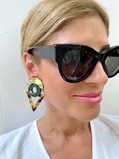 Boho Triangle Clip on Earrings Geometric Earrings Clip - Etsy Trendy Triangle Earrings, Modern Triangle Earrings For Party, Modern Triangle Party Earrings, Modern Single Triangle Earring, Modern Triangle Metal Earrings, Instagram Profil, Earrings Clip, Earrings Geometric, Geometric Jewelry