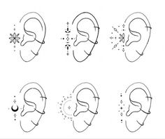 six different types of ear shapes and how to use them in the process of drawing