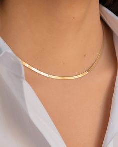 14k Gold Herringbone Necklace - Etsy Gold Herringbone Necklace, Edgy Necklace, Gold Herringbone Chain, Timeless Necklace, Gold Letter Necklace, Herringbone Chain, Herringbone Necklace, Evil Eye Necklace, Body Products