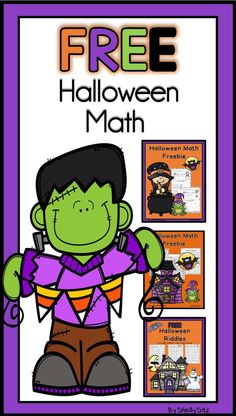 a free halloween math game for students to practice their writing and spelling skills with the help of