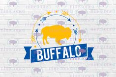 buffalo svg file for cricut and silhouette cut files - example image 1