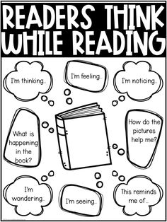 an image of readers think while reading