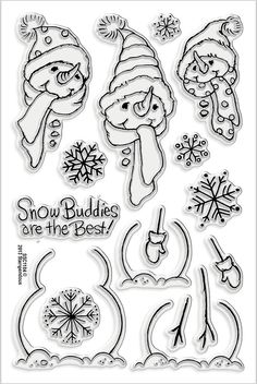 snow buddies are the best stamp set