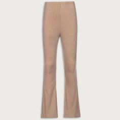 Details: We are obsessed with our Ribbed Austin Flared Pants because it is just so comfy and so versatile. Pair it with a comfy top in the summer or a long sleeved jumper for the winter. Materials:95.5% Cotton + 4.5% Spandex Trendy Ribbed High-waisted Pants, Beige Stretch Ribbed Pants, Casual Ribbed Bottoms For Lounging, Stretch Ribbed Beige Pants, Trendy Ribbed Winter Pants, Casual Full-length Ribbed Pants, Trendy Ribbed Pants For Fall, Casual Ribbed Bottoms For Winter, Trendy Ribbed Winter Bottoms