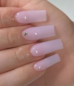 Pink Or White Acrylic Nails, Cute Nail Inspo Acrylic Simple, Classy Acrylic Nails Pink, Acrylic Nails That Match With Everything, Nails Acrylic French With Design, Acrylic Nails Coffin Pearl Pink, Basic Nails Acrylic With Gems, Milky Pink Nails French Tip, Light Pink Acrylic Nails With Rhinestone