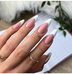 Pageant Nails, Short Almond Nails, Pointy Nails, Girly Acrylic Nails, French Acrylic Nails, Wedding Nails Design, Sparkly Nails, Minimalist Nails, Types Of Nails