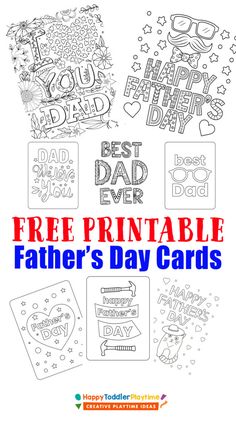 father's day card with free printables