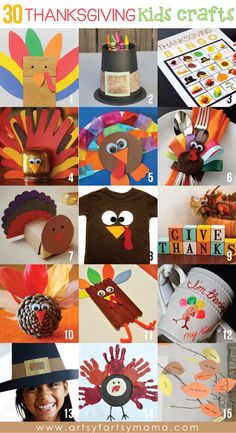 thanksgiving crafts and activities for kids to make