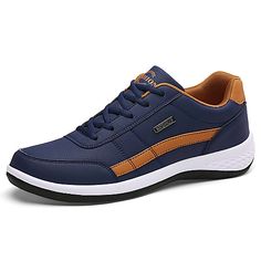 Category:Sneakers; Upper Materials:PU; Season:Fall; Gender:Men's; Activity:Walking Shoes; Toe Shape:Round Toe; Outsole Materials:Rubber; Occasion:Outdoor,Daily; Closure Type:Lace-up; Shipping Weight:0.463; Listing Date:11/03/2020; Foot Length:; Size chart date source:Provided by Supplier.; Special selected products:COD Blue Leather Casual Slip-on Sneakers, Casual Blue Lace-up Walking Shoes, Casual Blue Leather Slip-on Sneakers, Casual Blue Lace-up Running Shoes, Breathable Leather Skate Shoes, Casual Leather Running Shoes With Breathable Material, Casual Leather Running Shoes With Breathable Fabric, Breathable Leather Skate Shoes With Round Toe, Comfortable Synthetic Skate Shoes With Round Toe