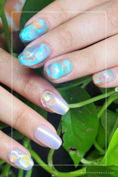 chrome water drop nails Chrome Powder, Powder Nails