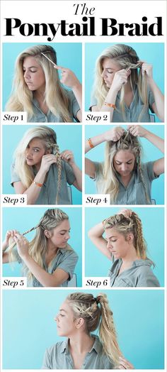 10 Cool Braids You Can Actually Do on Yourself Cute Diy Hairstyles, Come Intrecciare, Braid Your Own Hair, Hairstyles Weave, How To Braid, Braiding Your Own Hair, Viking Hair, Diy Braids