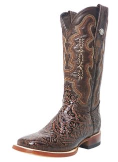 Tanner Mark Tooled Tobacco Brown Ladies' Boot Kids Heels, Western Boots For Men, Horse Fashion, Western Boots Women, Boot Brands, Leather Vest, House Shoes, Work Boots, Casual Boots