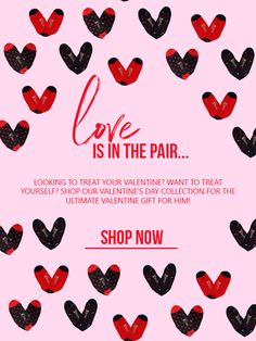 a valentine's day sale with hearts on it and the words love is in the pair