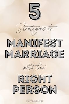 the five steps to marriage with the right person on it, including text that reads 5 struggles