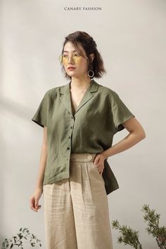 Womens Button Down Shirt Work, Casual Relaxed Fit Short Sleeve Top, Cuff Link Shirt For Women, Feminine Short Sleeve Shirt, Short Sleeve Button Down For Women, Womens Short Sleeve Linen Shirt, Cheap Boyfriend Style Relaxed Fit Tops, Cheap Relaxed Fit Short Sleeve Shirt For Summer, Cheap Summer Short Sleeve Workwear Top