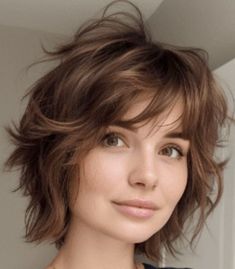 Woman Short Hair, Chin Length, Messy Short Hair, Diy Scarf, Short Layered, Short Layered Haircuts