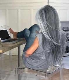 Grey Hair Don't Care, Haircuts For Long Hair With Layers, Haircuts Ideas, Hair Gray