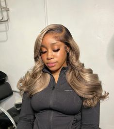 layers | quick weave | sew in | curtain bags | black girl hairstyles | frontal wig | braids | stitch braids | boho braids | tape ins | blow out | half up half down quick weave | updo hairstyles | curtain bangs | bang hairstyles black girl | bob hair styles | side part bob | frontal weave | Highlight Ash Blonde, Frontal Install, Highlights Lowlights, Side Hairstyles, Custom Wigs, Hair Colorist