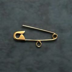 This is one piece of of 1 Inch Gold Safety Pin Brooch Charm Holder which is  2.5 cm(1'') long and the weight is about 0.7 gr. I hallmark all the items.Here is some details of the item: Gold-Glossy finish-Hand made-Hallmarked. The Safety Pin is shipped in a really nice gift box. Here is some general information about gold carat: There are several carats available for gold. The carat is the gold content of the metal. The carat measures the proportion of pure gold mixed with other metal alloy to ma Wedding Brooches, Safety Pin Brooch, Charm Holder, Wedding Brooch, Pure Gold, Safety Pin, Teen Fashion Outfits, Pin Brooch, Hallmark