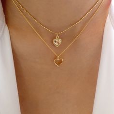 Double Heart Layer Necklace Set – Love Stylize Set Love, Layered Necklace Set, Layer Necklace, Double Heart, Heart Earrings, Layered Necklaces, Necklace Set, Art Tattoo, Cross Necklace