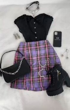 Purple Outfit Ideas Casual, Purple Outfit Ideas, Outfit Ideas Casual, Purple Outfit, Cute Dress Outfits, Trendy Outfits For Teens, Looks Black, Tween Outfits, Cute Outfit