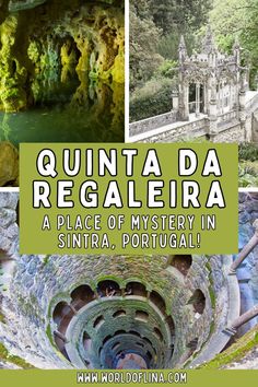 the cover of quinta da regaleria, a place of mystery in sintra portugal