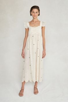 Amelia Dress Antique White Dress Wishlist, Subtle Luxury, Amelia Dress, Ruched Bodice, Antique White, Pregnancy Announcement, Dresses For Sale, Cap Sleeves, Design Details